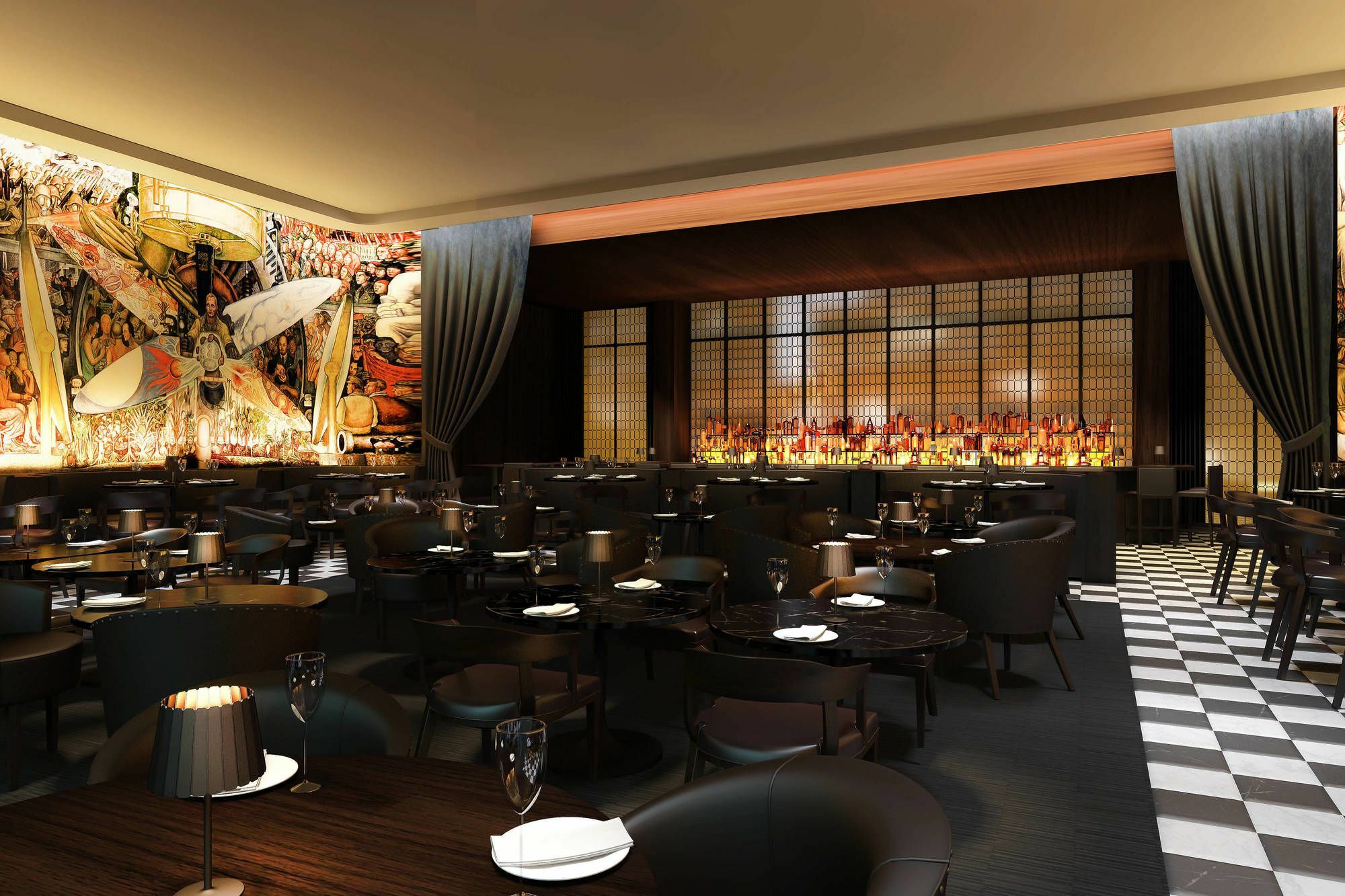더 타임스 스퀘어 에디션 뉴욕 외부 사진 The interior of the restaurant