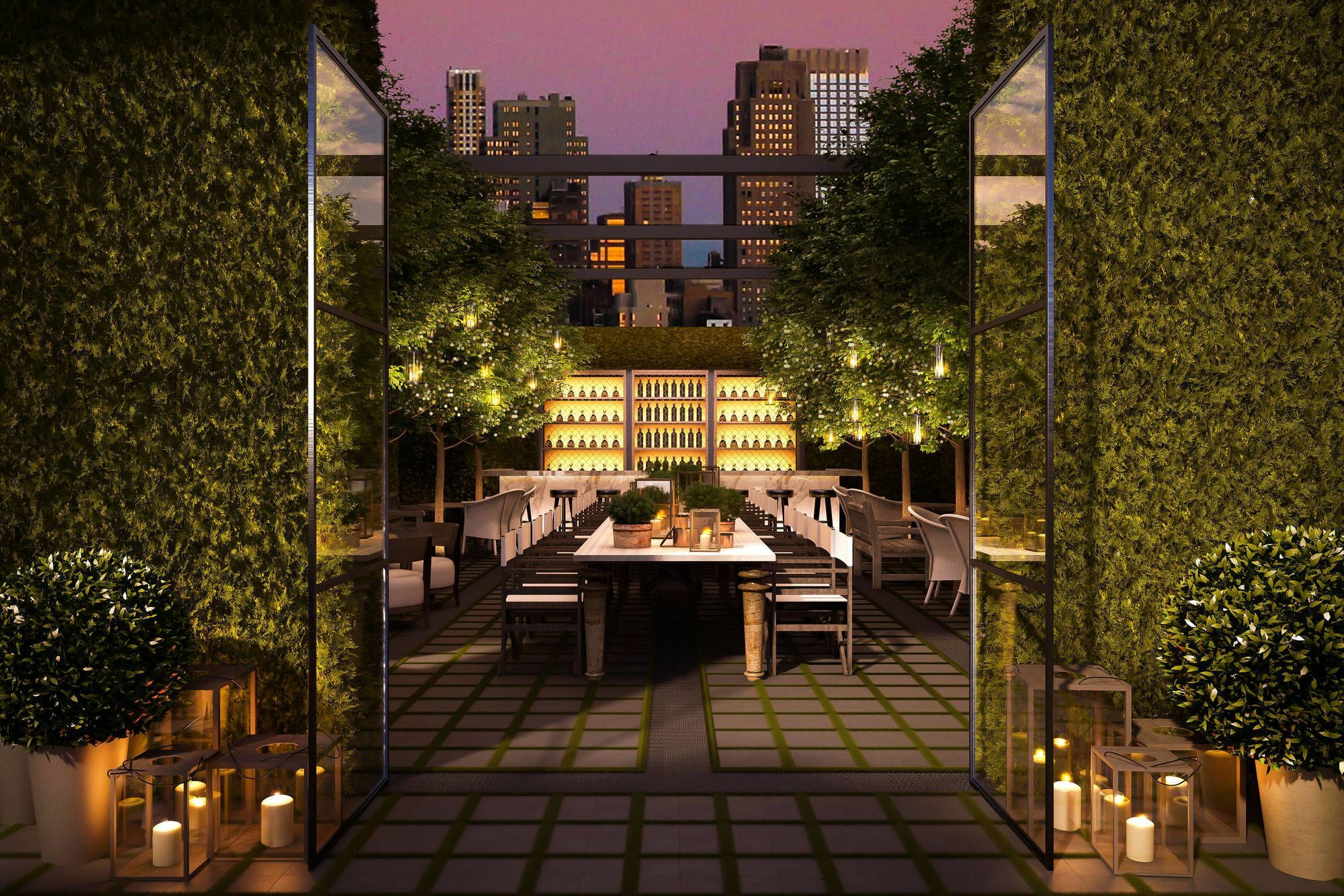 더 타임스 스퀘어 에디션 뉴욕 외부 사진 The rooftop garden